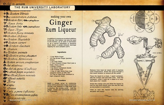 Making Your Own Ginger Rum Liqueur