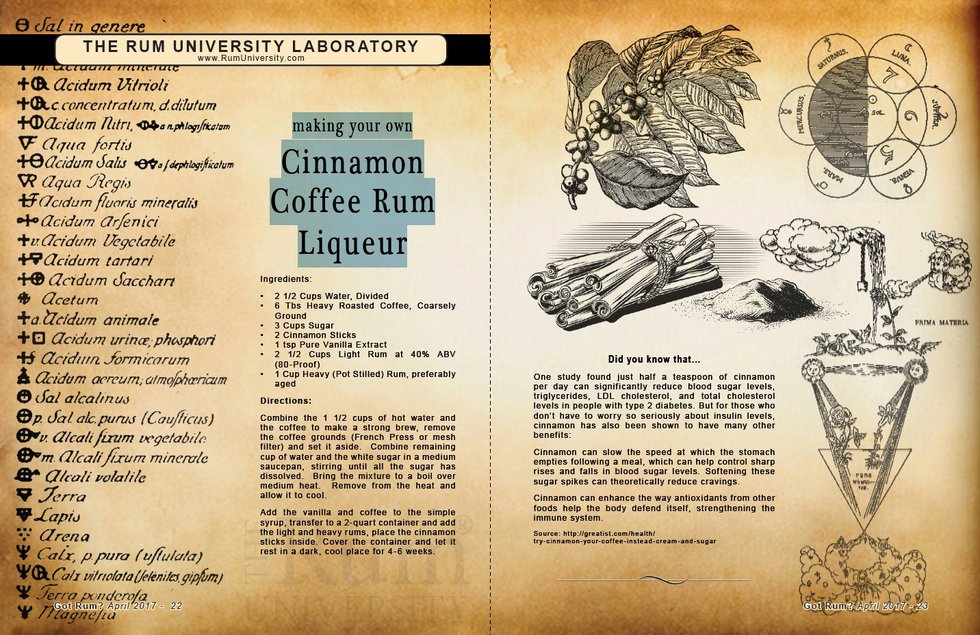 Making Your Own Cinnamon Coffee Rum Liqueur