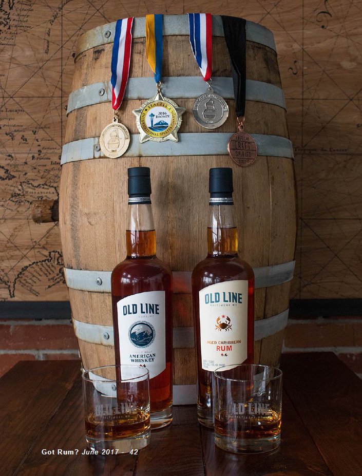 Old Line Spirits Products and Medals