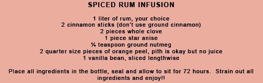 Spiced Rum Infusion