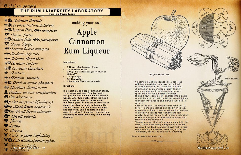 Making your own Apple Cinnamon Rum Liqueur
