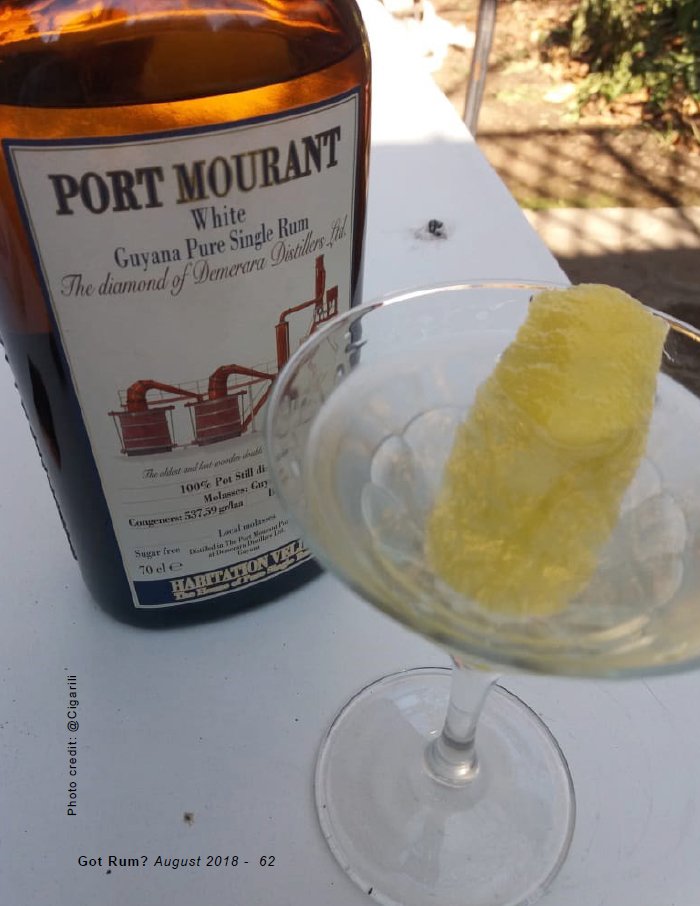 Port Mourant White Guyana Pure Single Rum with Cocktail