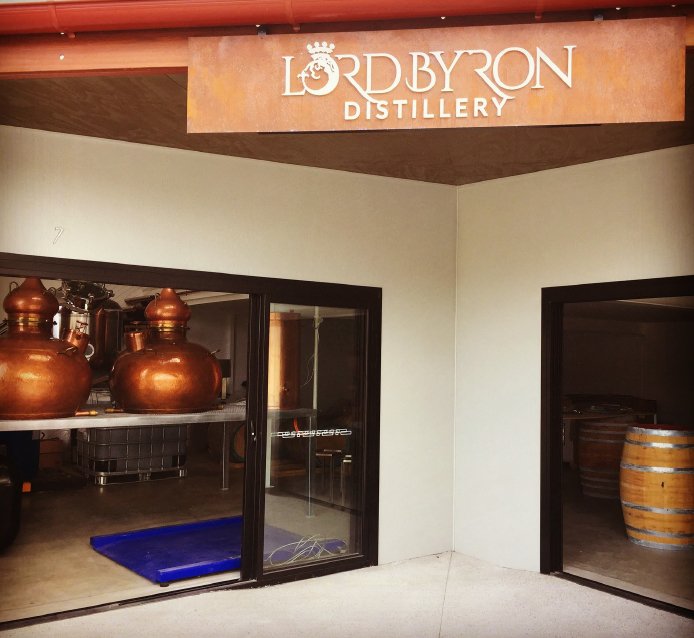 Entrance to Lord Byron Distillery