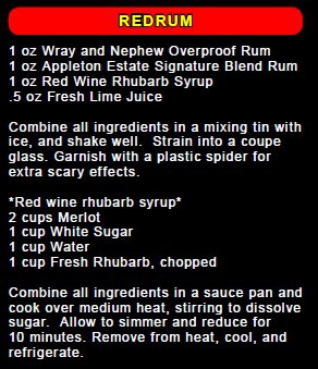 Recipe for Redrum Cocktail