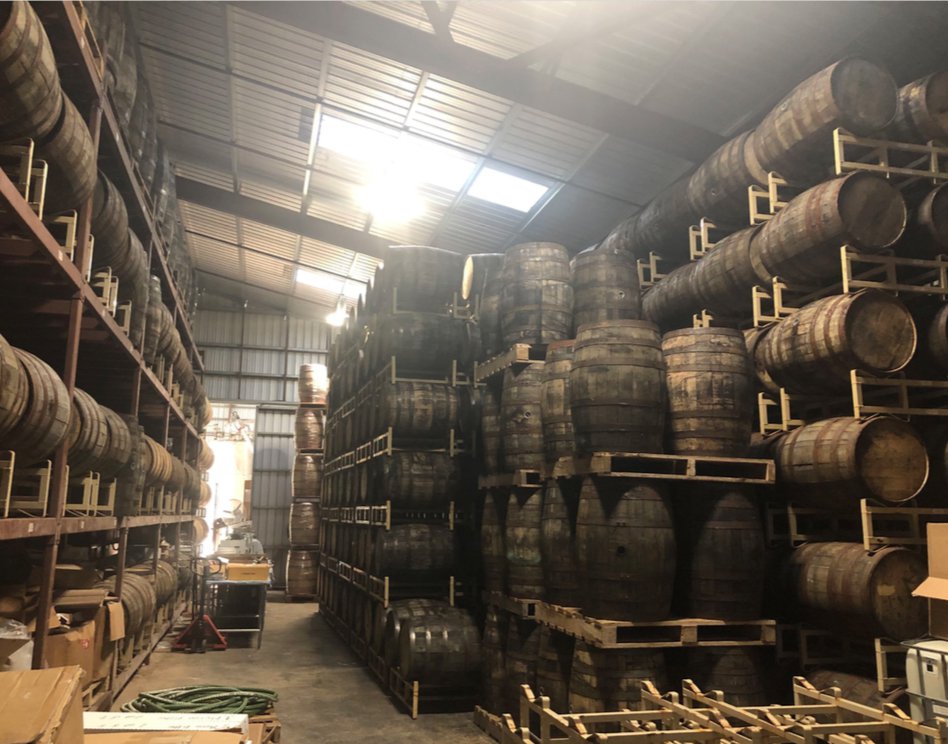 Copali Distillery and Oak barrels