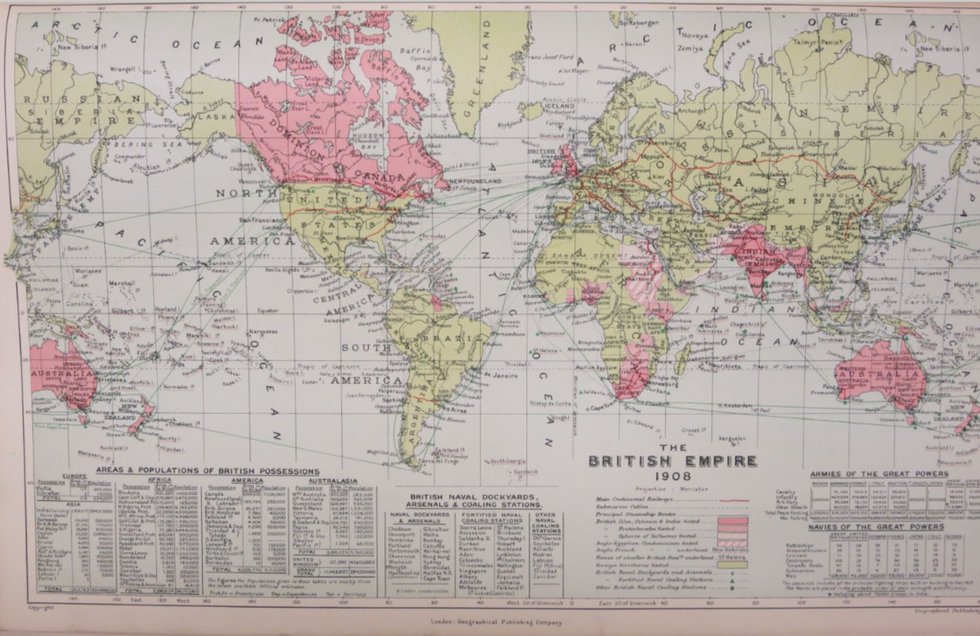The British Empire 1908