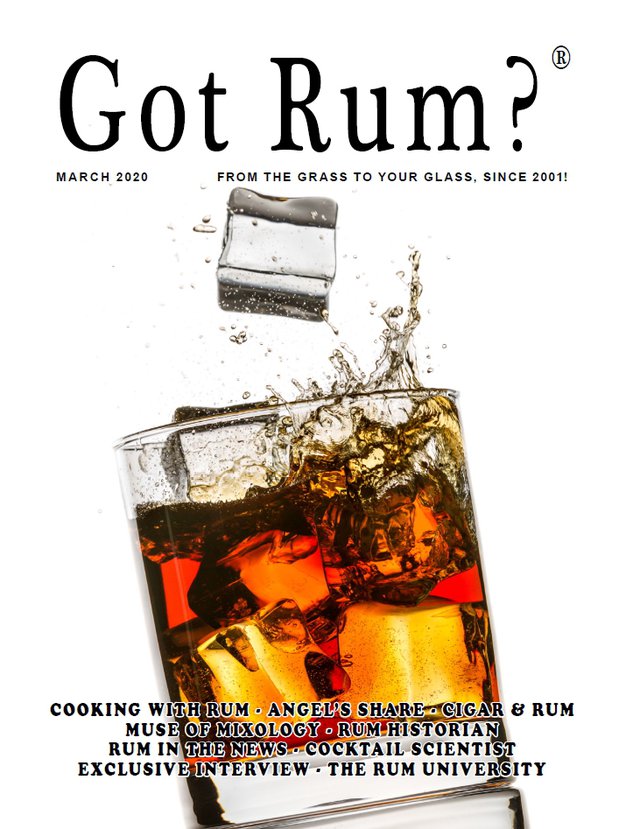 "Got Rum?" March 2020 Cover