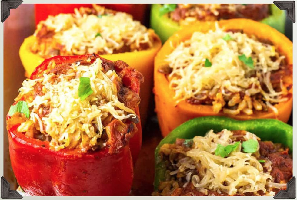 Colorful Savory Stuffed Peppers