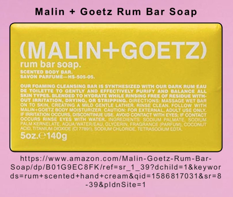 Malin Rum Bar Soap