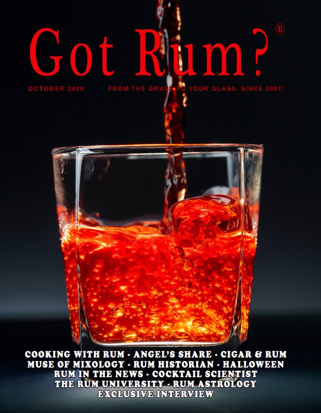 "Got Rum?" October 2020 Cover