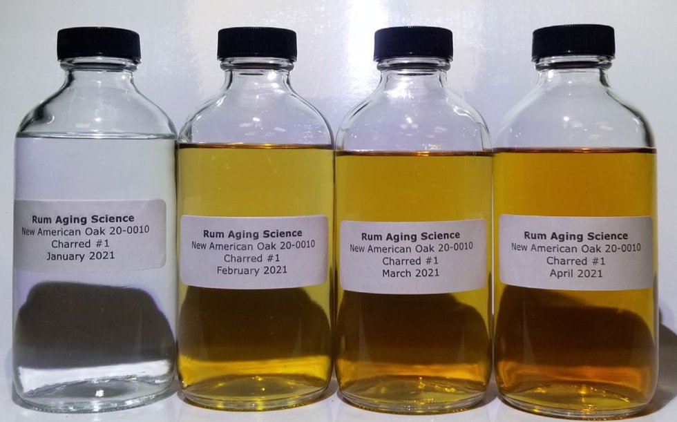 Color Transformation of Rum in April