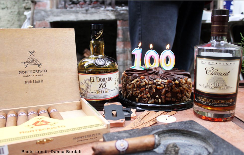 10 yr old Clement and 100 Cake