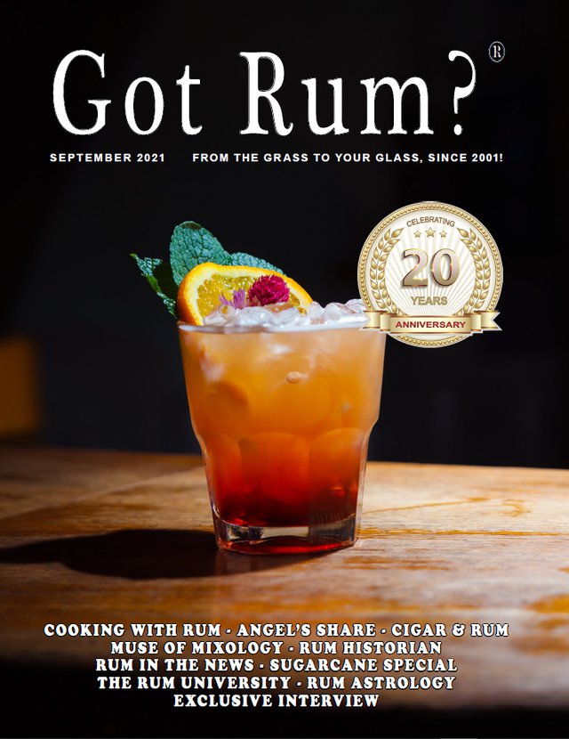 "Got Rum?" September 2021 Cover