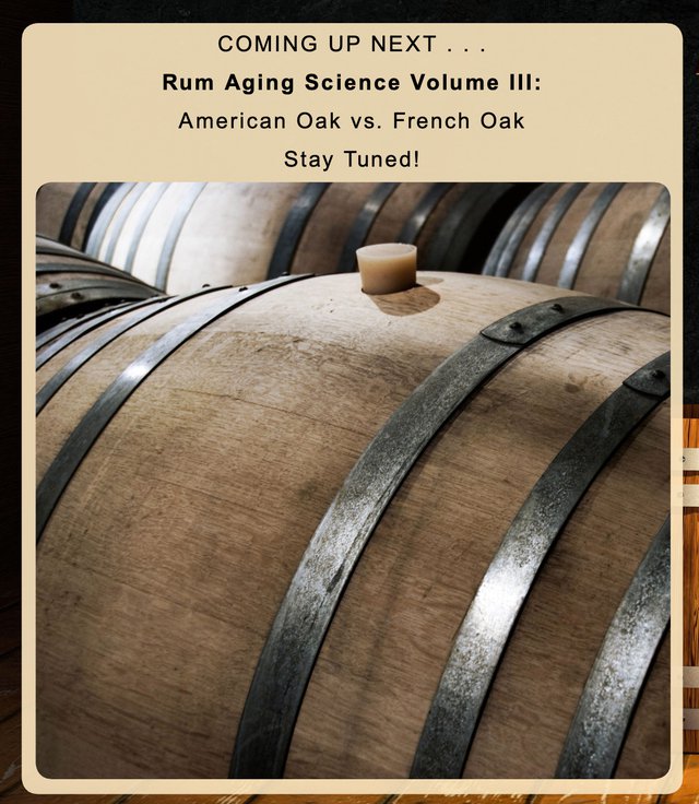 Rum Aging Science Volume III notice