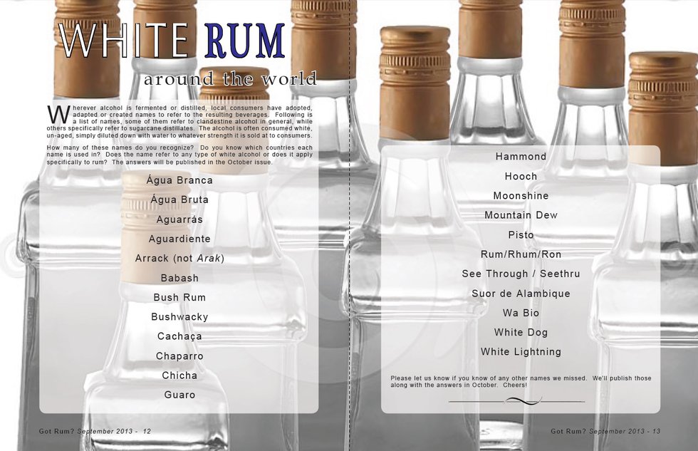 White Rum: Around the World