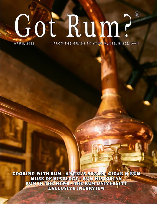 "Got Rum?" April 2022 Cover