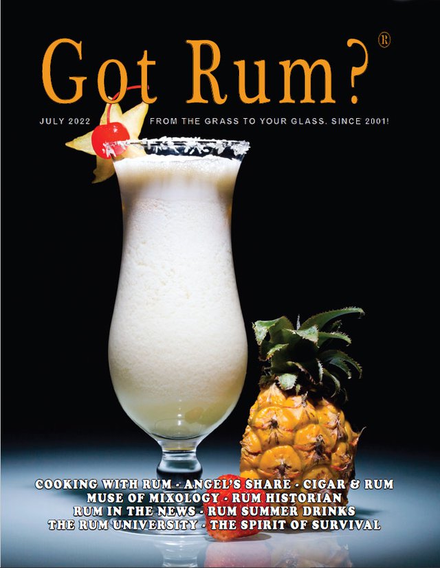 "Got Rum?" July 2022 Cover