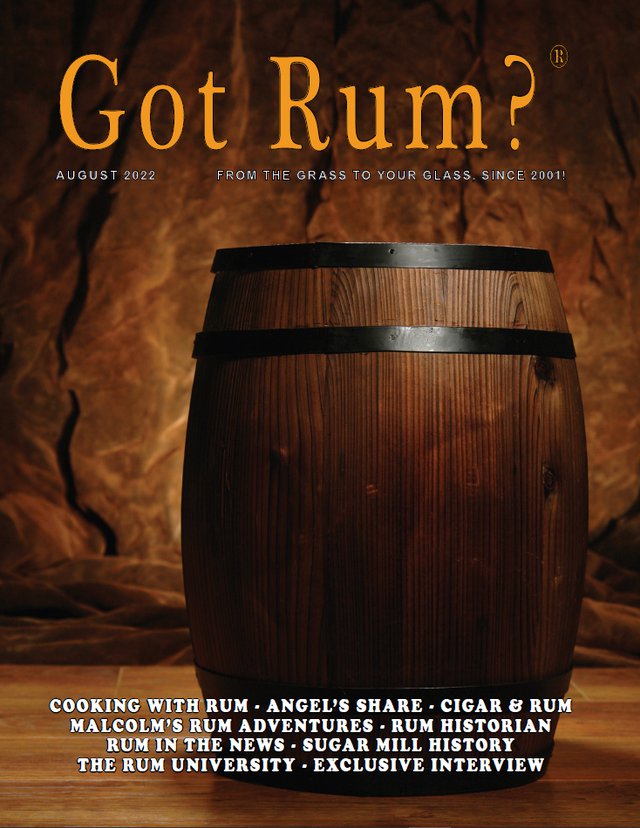 "Got Rum?" August 2022 Cover