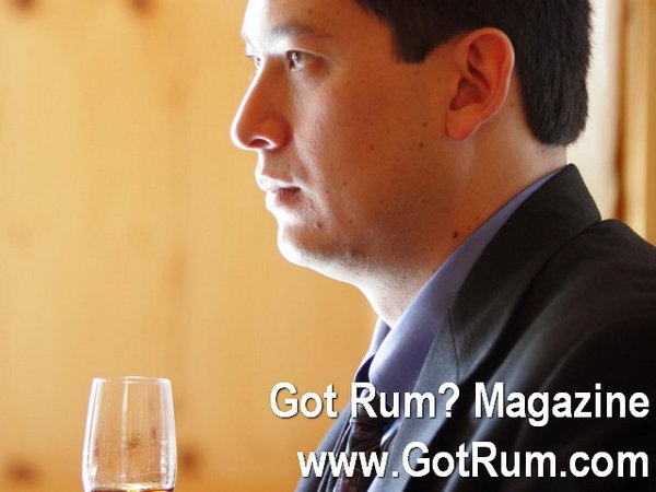 Luis Ayala with Snifter of Rum