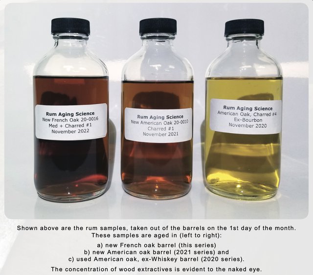 Rum Aging Science October Samples