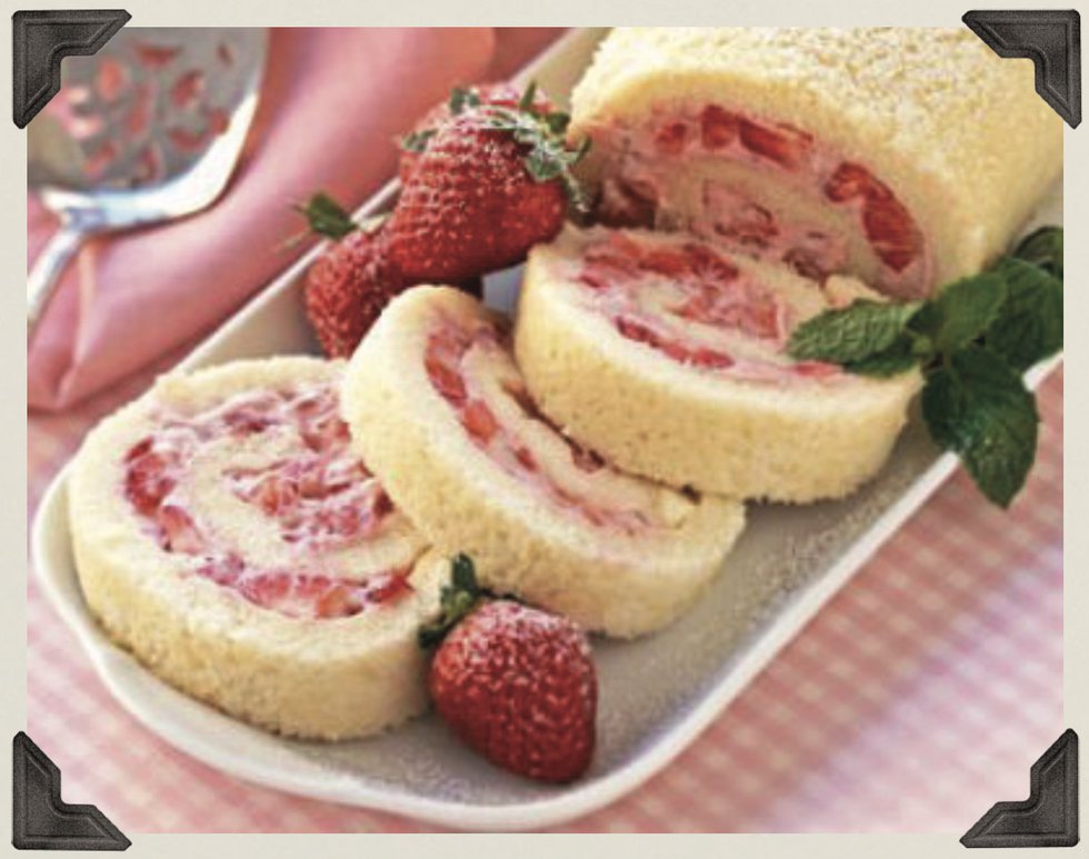 Strawberry and Rum Jelly Roll