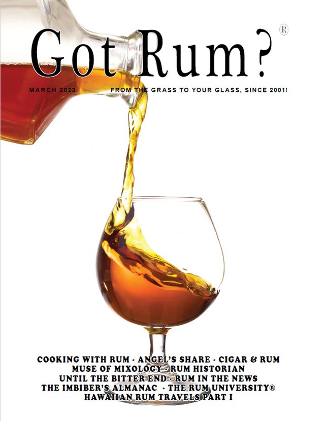 "Got Rum?" March 2023 Cover