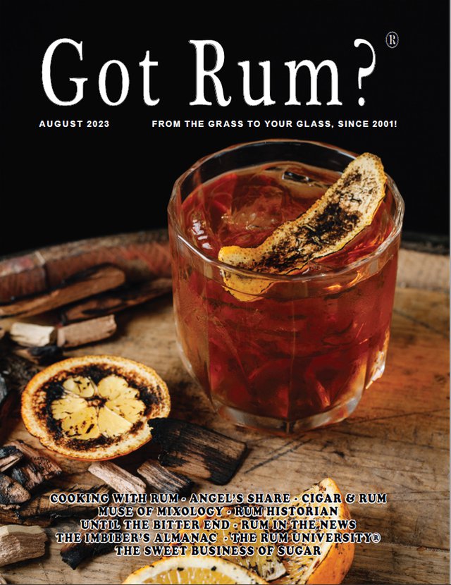 "Got Rum?" August 2023 Cover