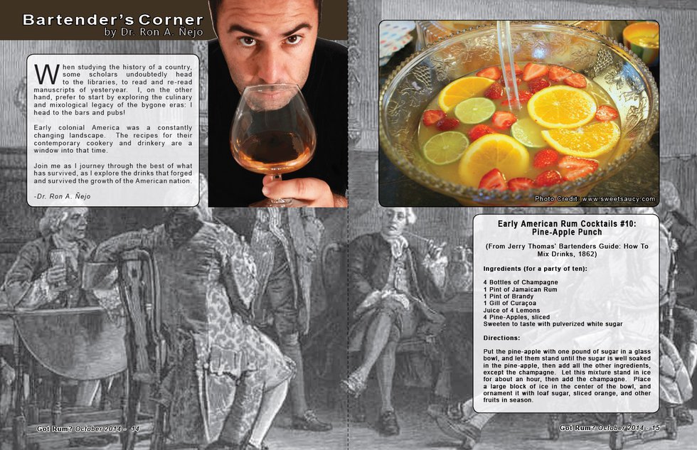 Bartender's Corner: Early American Rum Cocktails - Part 10